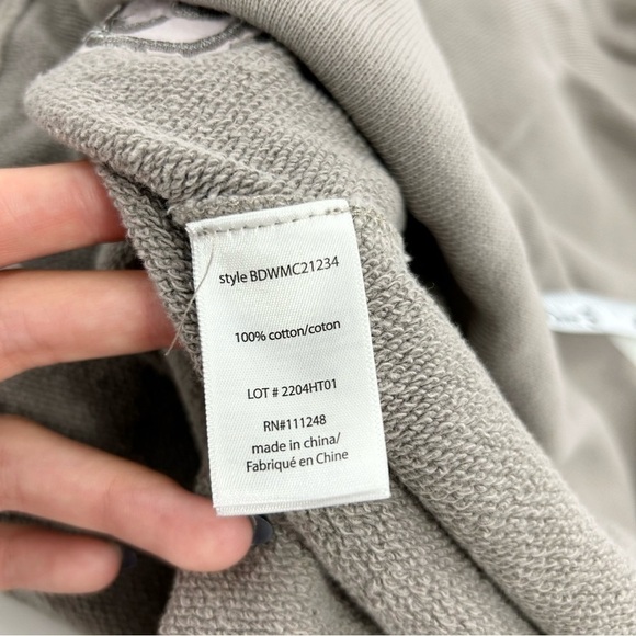 Barefoot Dreams Malibu Collection Gray Slate Brushed Terry Circle Cardigan S/M - Picture 8 of 10